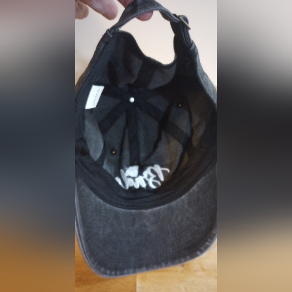 Gray Distressed Bride Adjustable Ballcap 100% Cot… - image 6